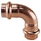 Copper Press By Tmg 1/2 in. x 1/2 in. Copper 90-Degree Press x Press Elbow Jar (30-Pack), 30PK XPRE1230JR - alternate 1